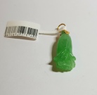 Baicai Green Jade & 916 Gold Pendant 31.61mm