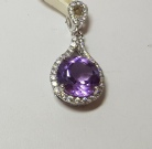 Amethyst Round Pendant 1639-175