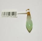 Cone Green Jade & 916 Gold Pendant 35.65.mm