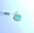 Rich Green Jade & 916 Gold Pendant 21.97mm