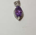 Amethyst Eyes Pendant 1585-135