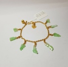 8 Treasures Jade & 916 Gold Bracelet Set 170mm