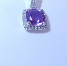 Amethyst Square Pendant 1286-185