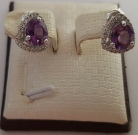 Amethyst Heart Earrings 0912-260