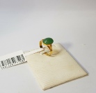 Oblong Jade 916 Gold Ring 17.80mm