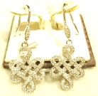 Mystic Knot Zircon Earrings Dangle